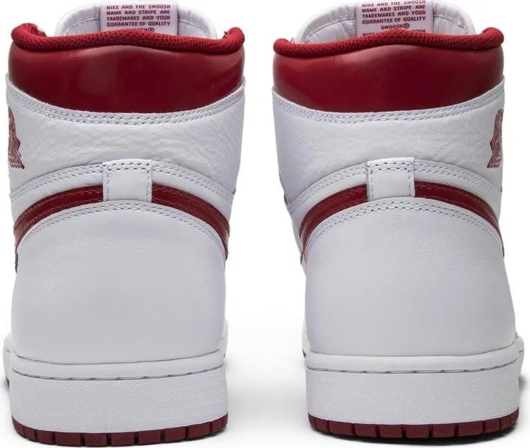 Air Jordan 1 Retro High OG Metallic Red, White