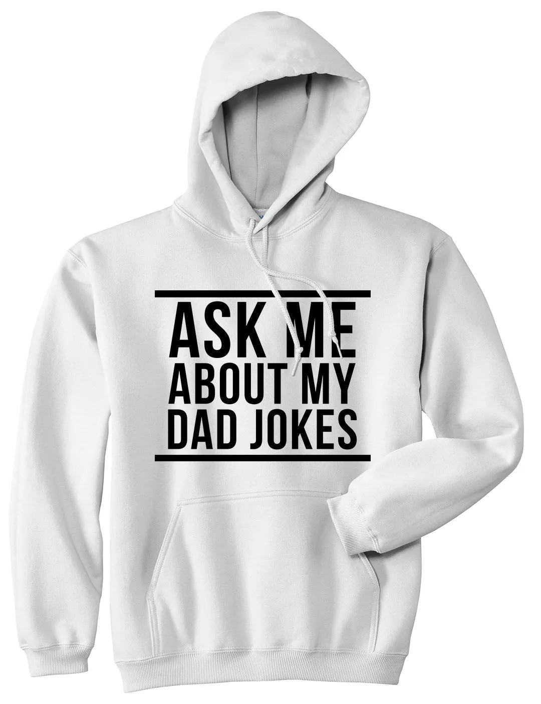 Ask Me About My Dad Jokes Mens Pullover Hoodie