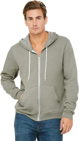 BellaCanvas Men's Fleece Full-Zip Hoodie