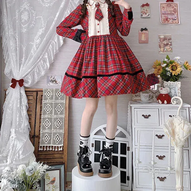 Bowknot Bear Kitty Ear Lace Up Lolita Martin Boots