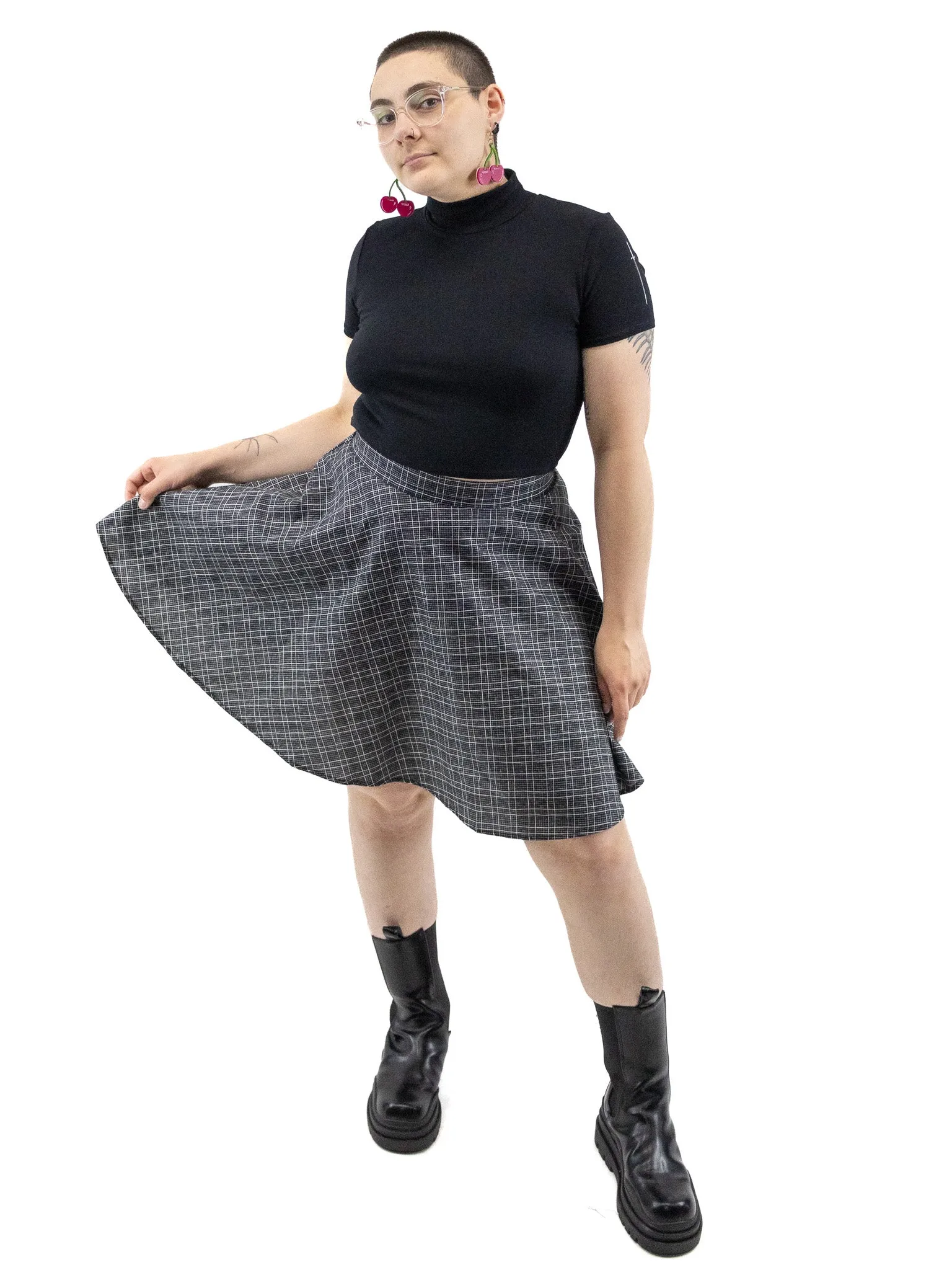 Check It Out Skater Skirt