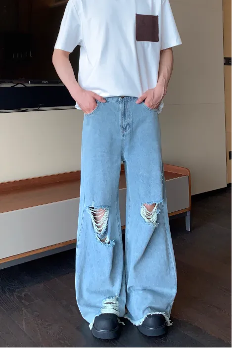 Cui Frayed Ripped Jeans