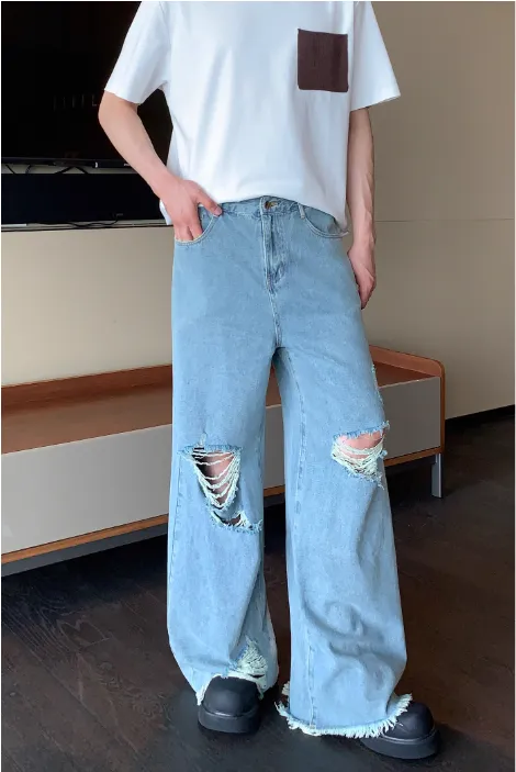 Cui Frayed Ripped Jeans