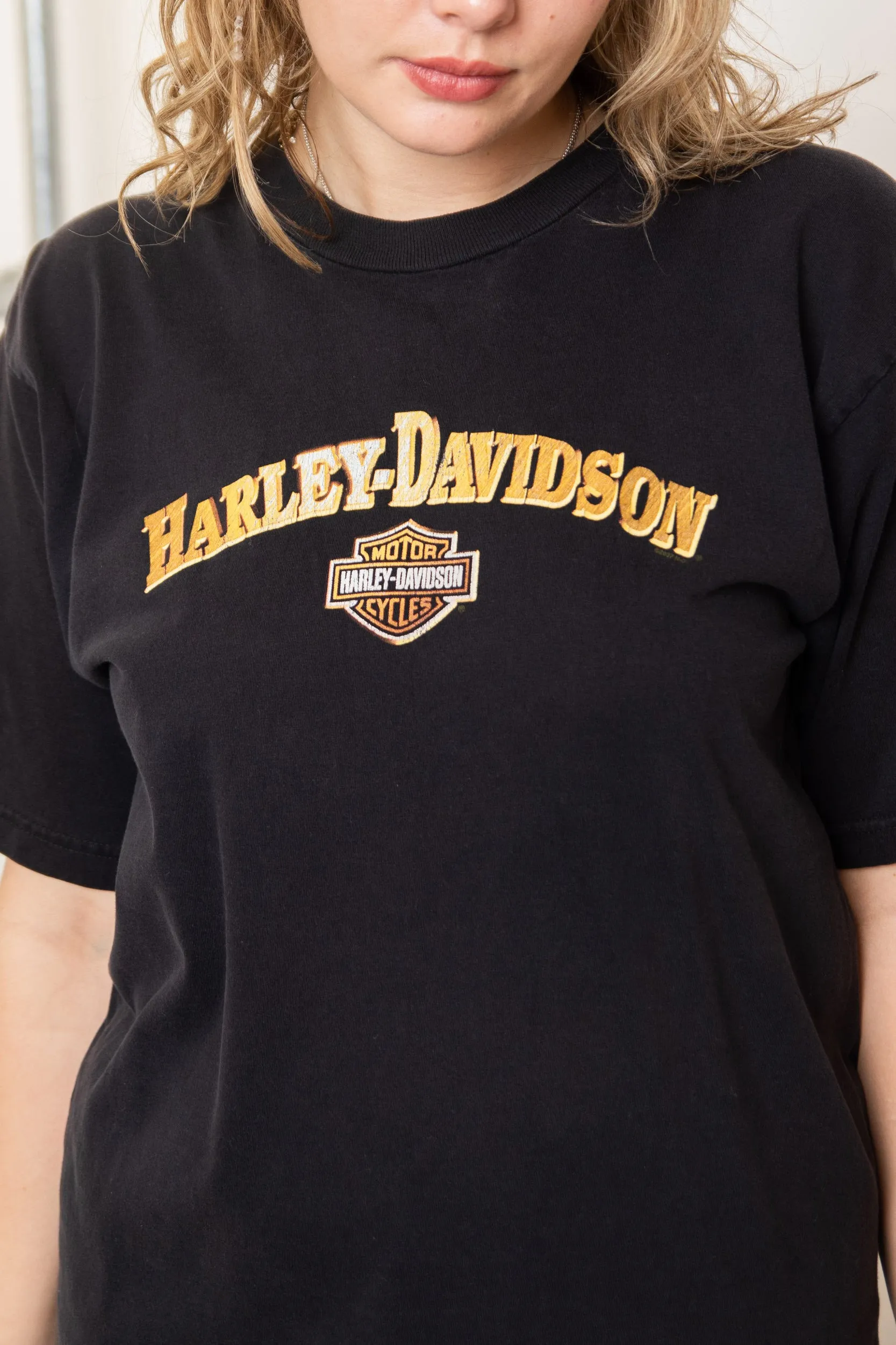 Daisy Street Regen Harley Davidson T-Shirt with Daytona Back Print