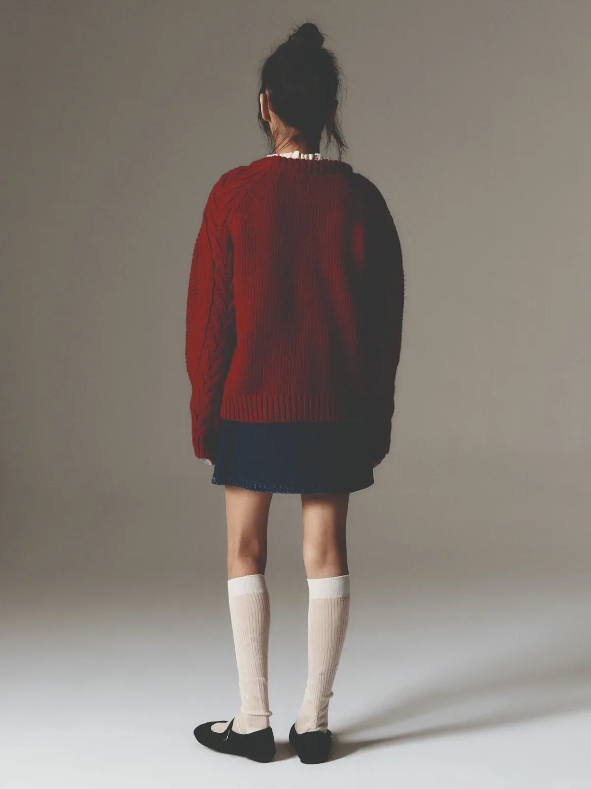 Danubio Denim Embroidered Skirt
