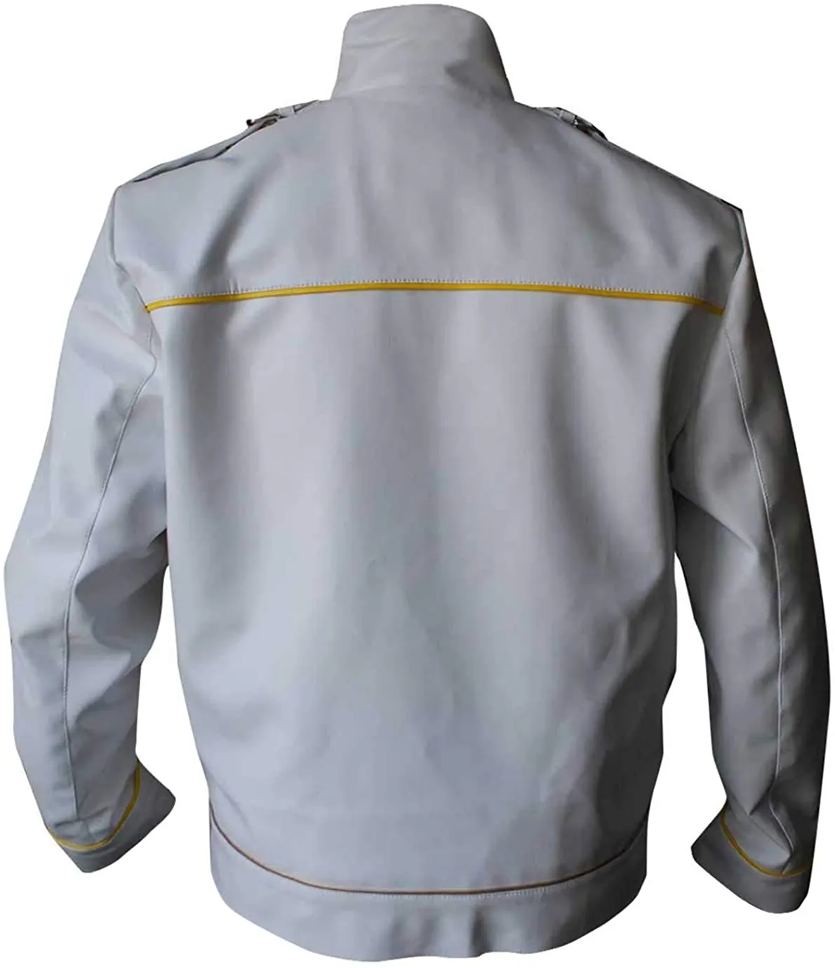Freddie Mercury Military Concert White Leather Jacket