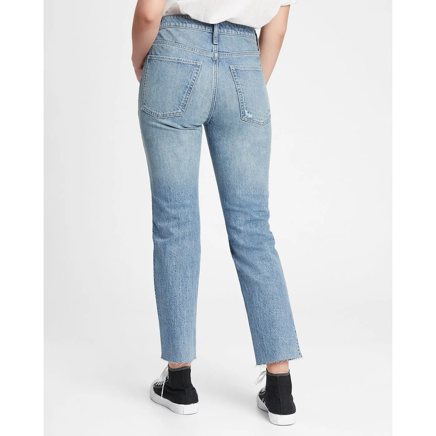 GP Slim Boyfriend Ripped Jeans