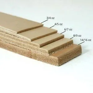 Green Vegetable Tanned Leather Strip, 60-72” in Length, Premium Grade Cowhide Leather