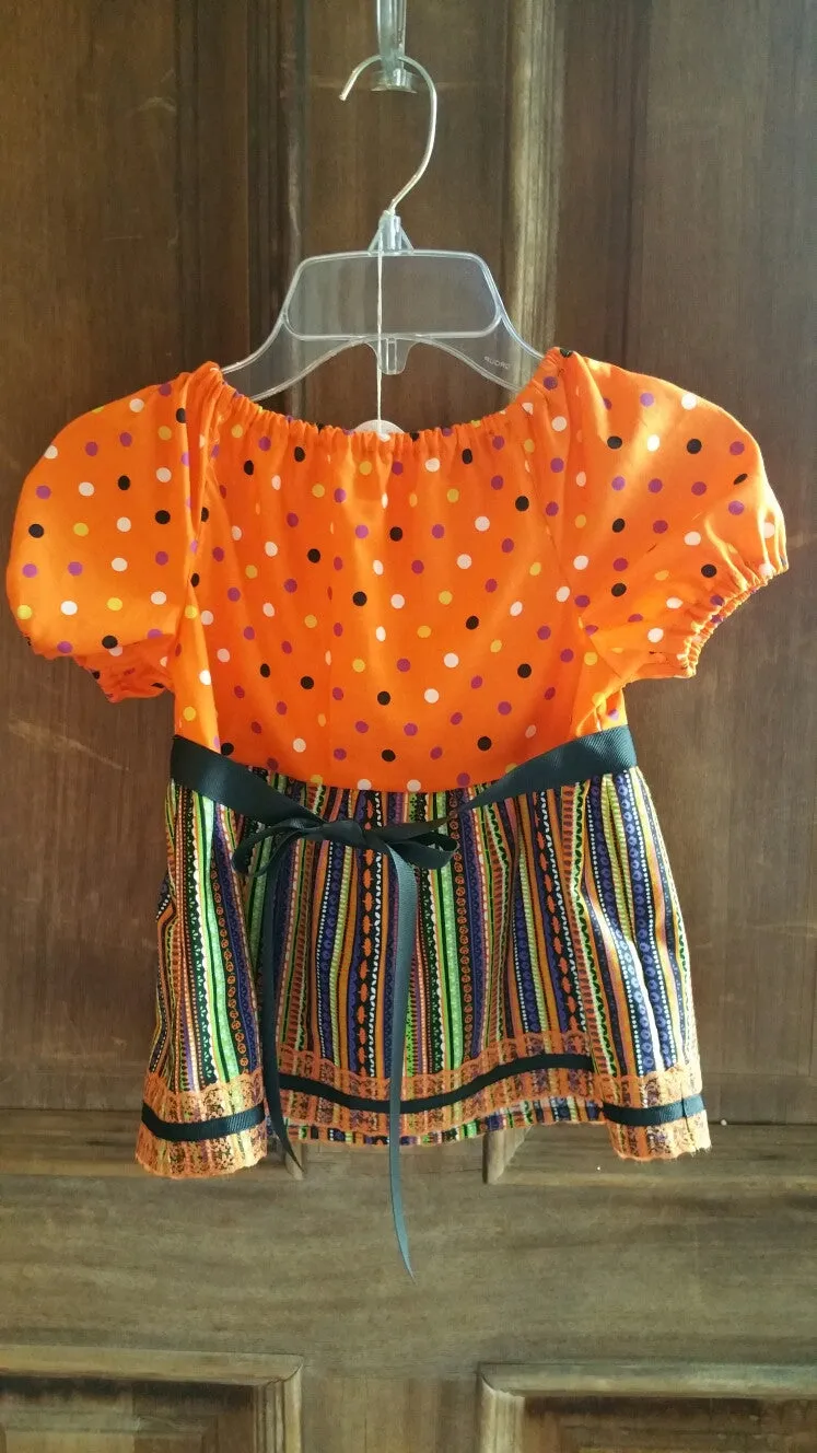 Halloween Peasant Shirt for Toddlers
