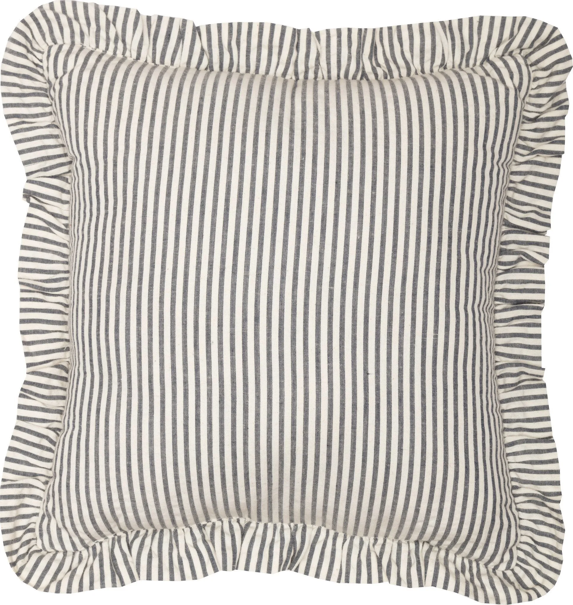 Hatteras Blue Seersucker Fabric Pillow 12"