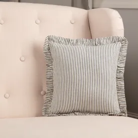 Hatteras Blue Seersucker Fabric Pillow 12"