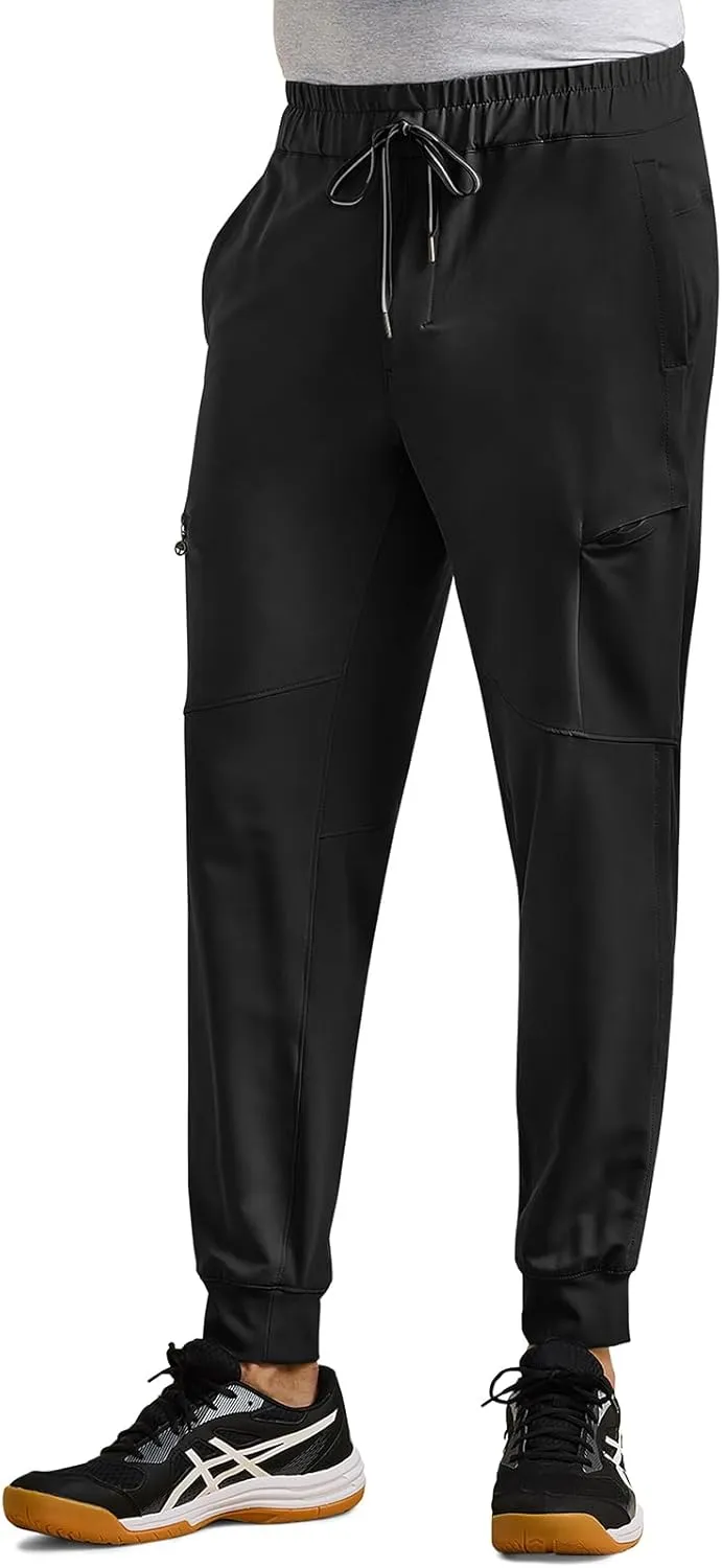 Healing Hands Men's Scrub Pant Nolen Jogger with 6 Pocket, Moisture Wicking, 360 Stretch & Recycled Fibers 9172