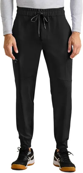 Healing Hands Men's Scrub Pant Nolen Jogger with 6 Pocket, Moisture Wicking, 360 Stretch & Recycled Fibers 9172