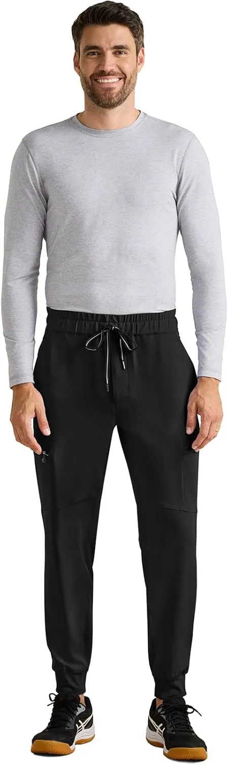 Healing Hands Men's Scrub Pant Nolen Jogger with 6 Pocket, Moisture Wicking, 360 Stretch & Recycled Fibers 9172
