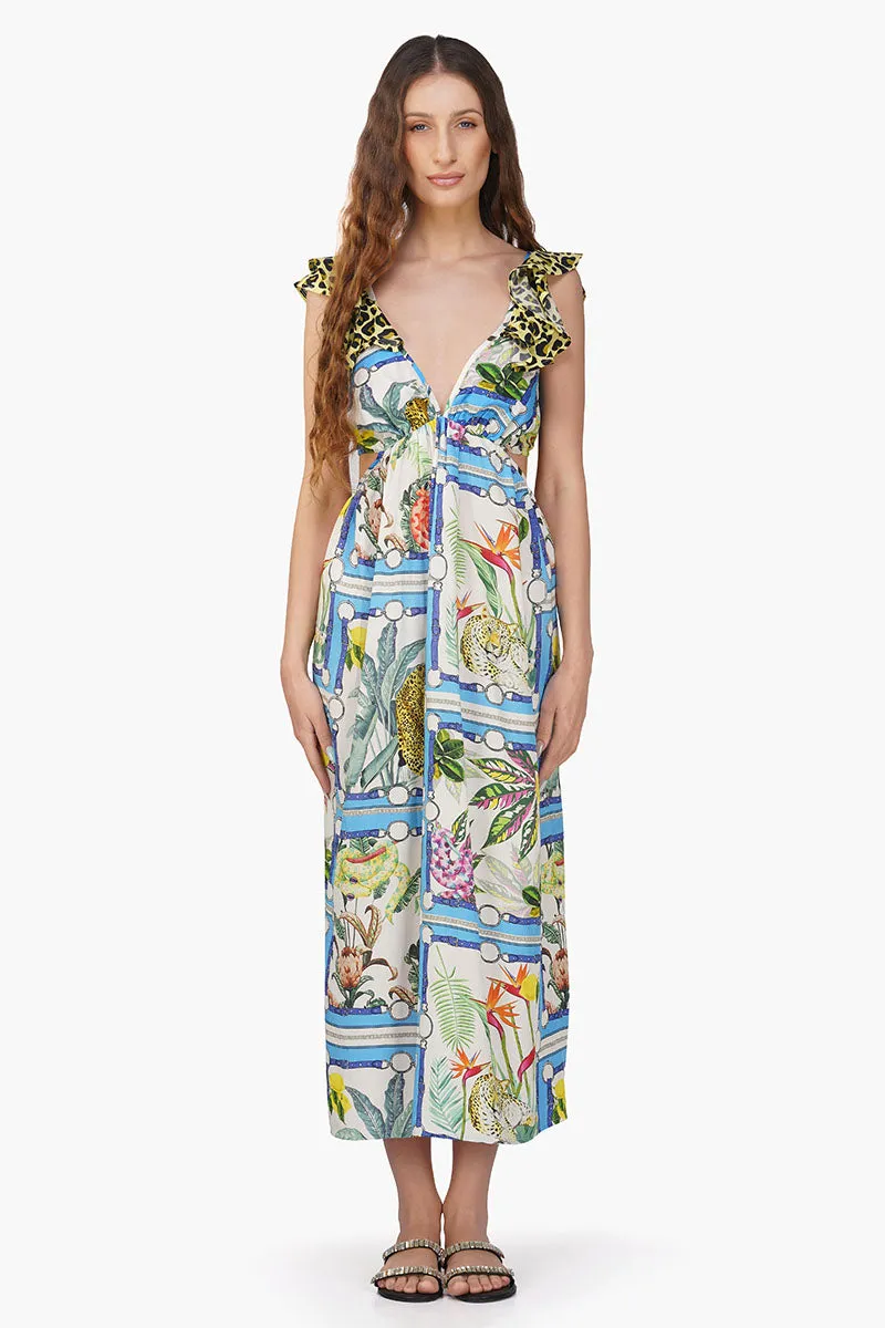 Jungle Paradise Printed Maxi Dress