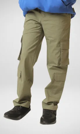KIDS Bershka Cargo Pants - Olive Green