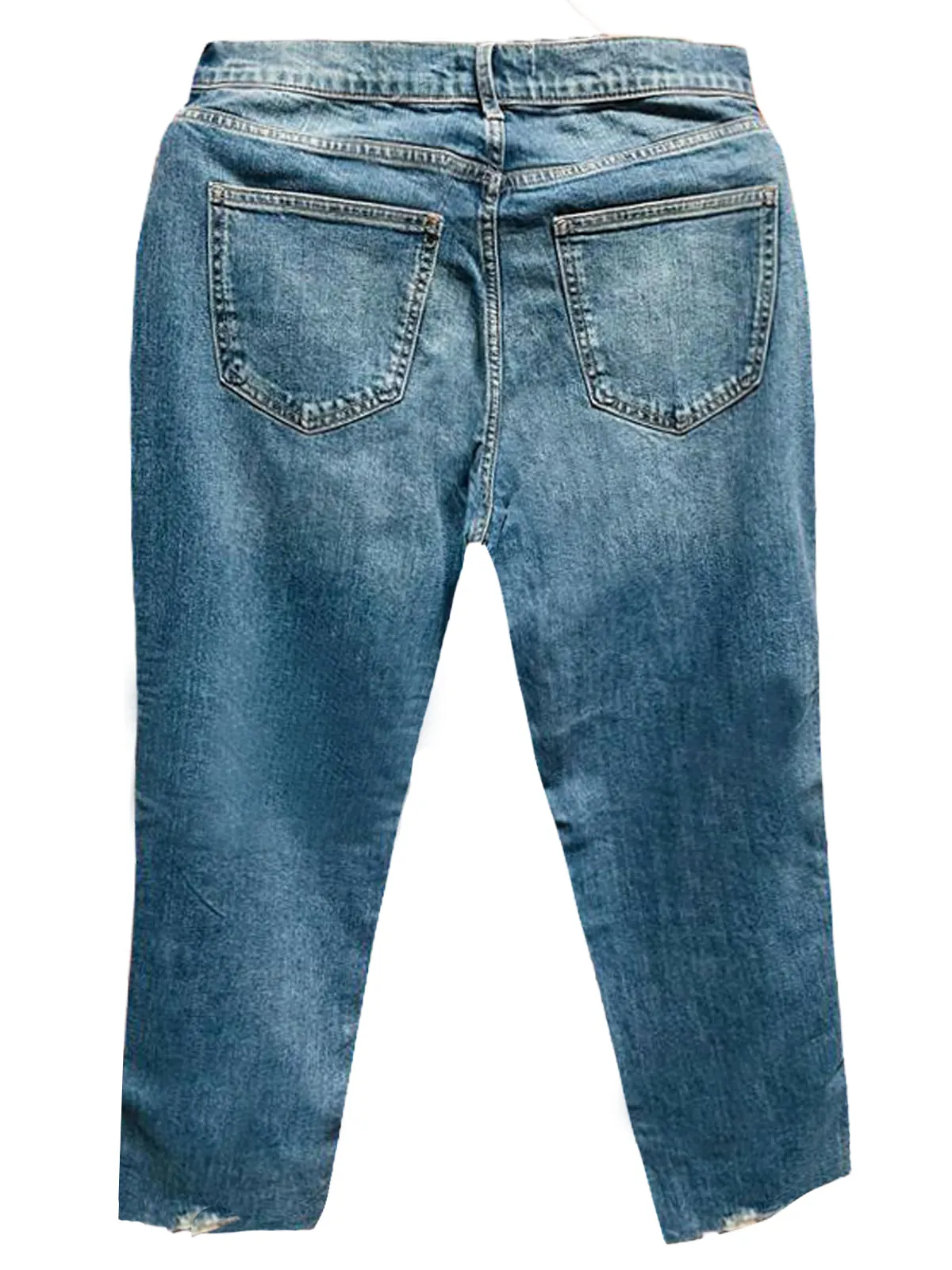 Ladies Denim Ripped Jeans 0024A
