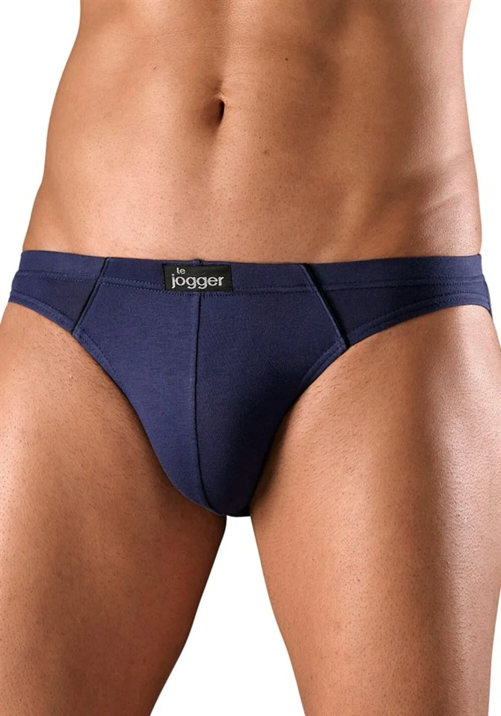 LE JOGGER panties, blue/gray/red/fire red
