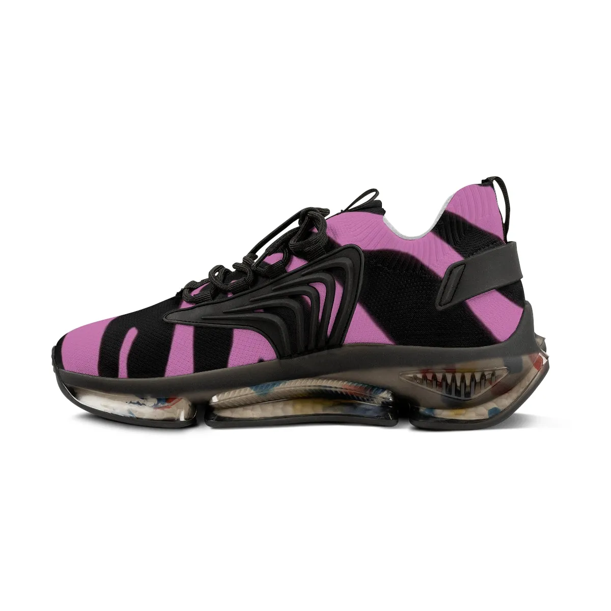 Light Pink Zebra Men's Shoes, Best Comfy Animal Print Men's Mesh Sports Sneakers Shoes (US Size: 5-12)