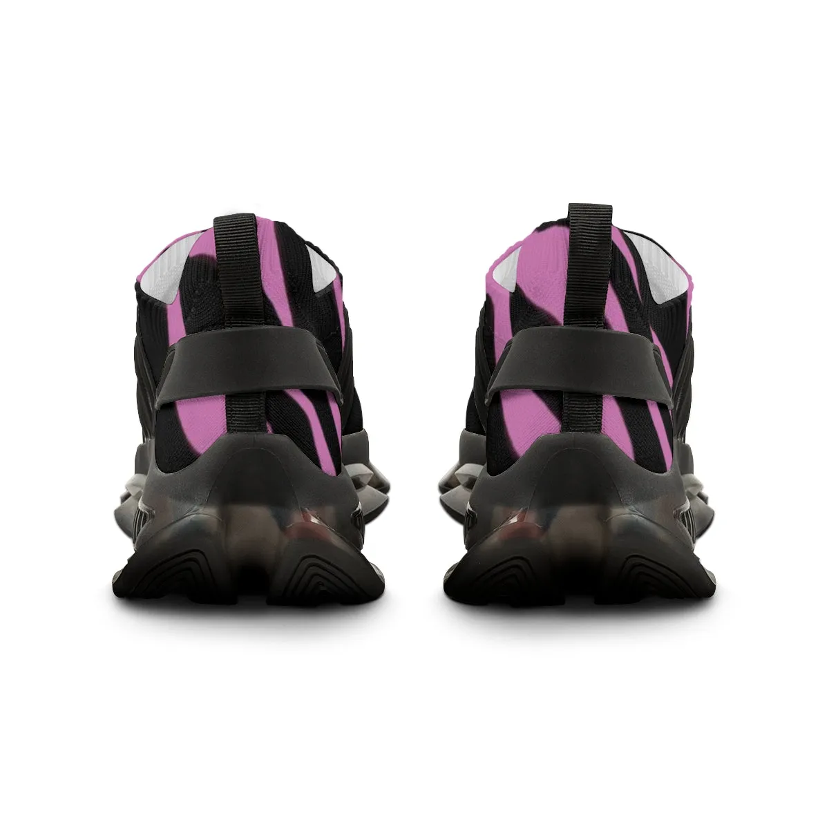 Light Pink Zebra Men's Shoes, Best Comfy Animal Print Men's Mesh Sports Sneakers Shoes (US Size: 5-12)
