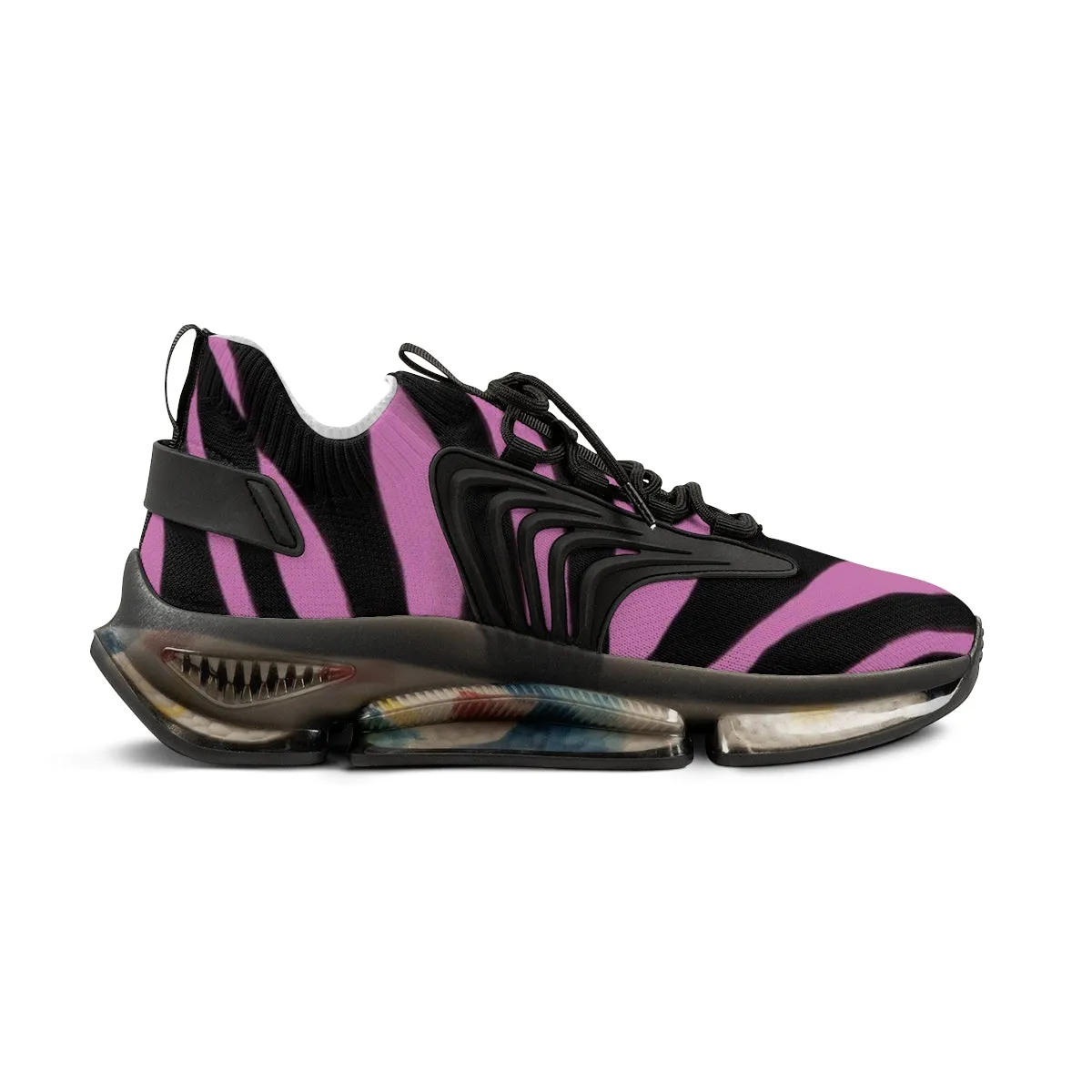 Light Pink Zebra Men's Shoes, Best Comfy Animal Print Men's Mesh Sports Sneakers Shoes (US Size: 5-12)
