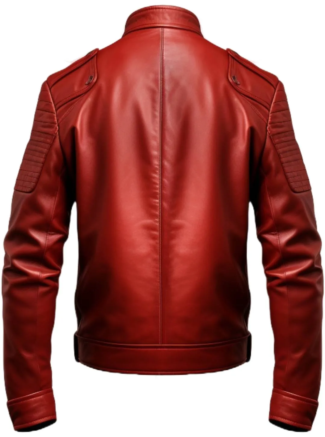 Men Red Leather Jacket - Red Jacket
