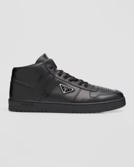 Men's Downtown Vitello Prada High Top Sneakers