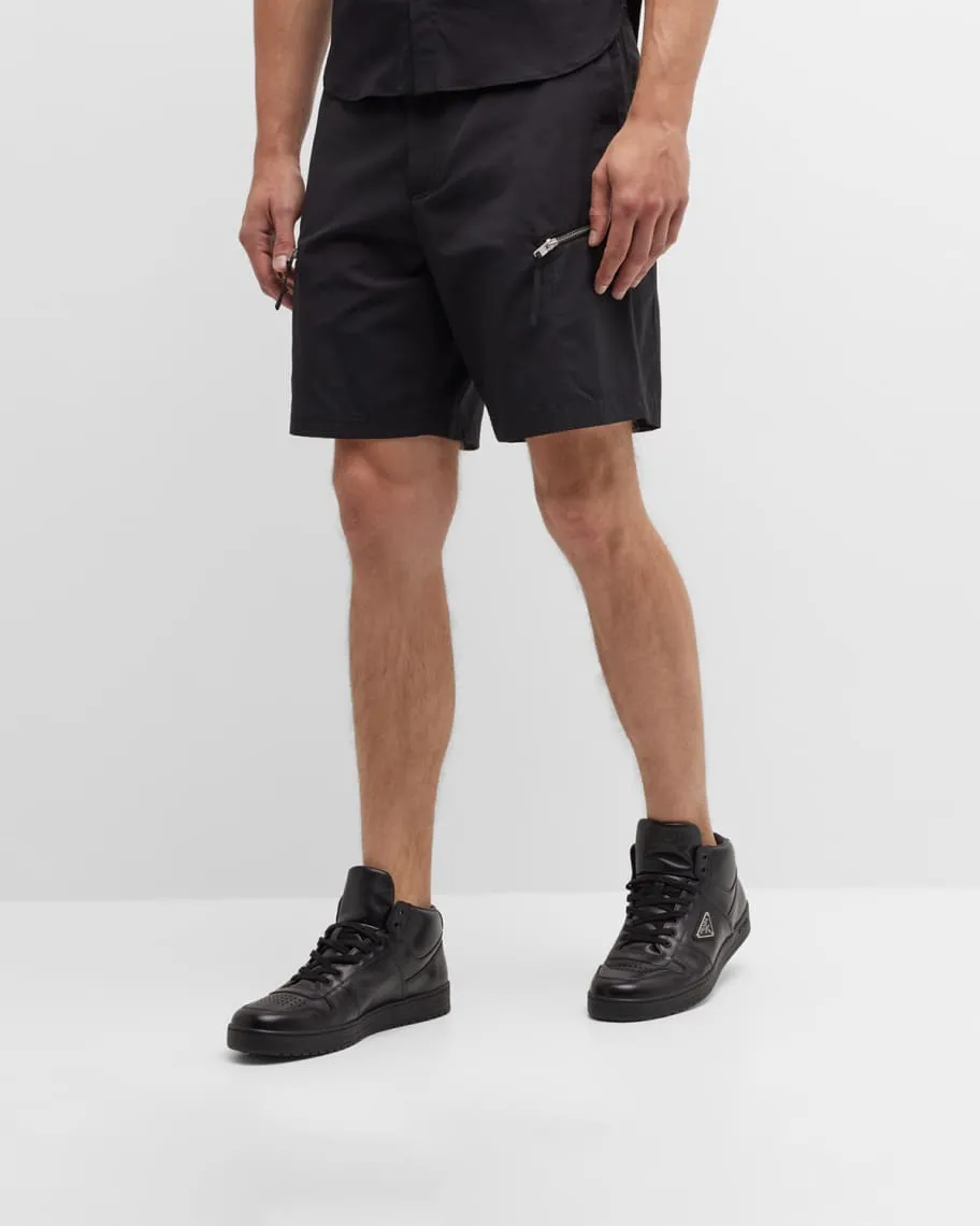 Men's Downtown Vitello Prada High Top Sneakers
