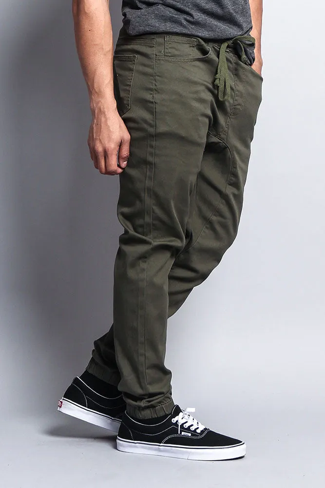 Men's Jogger Twill Pants (Olive)