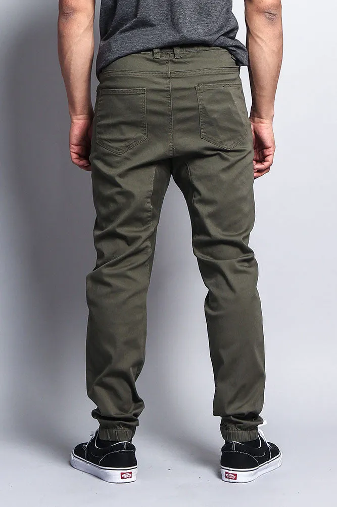 Men's Jogger Twill Pants (Olive)