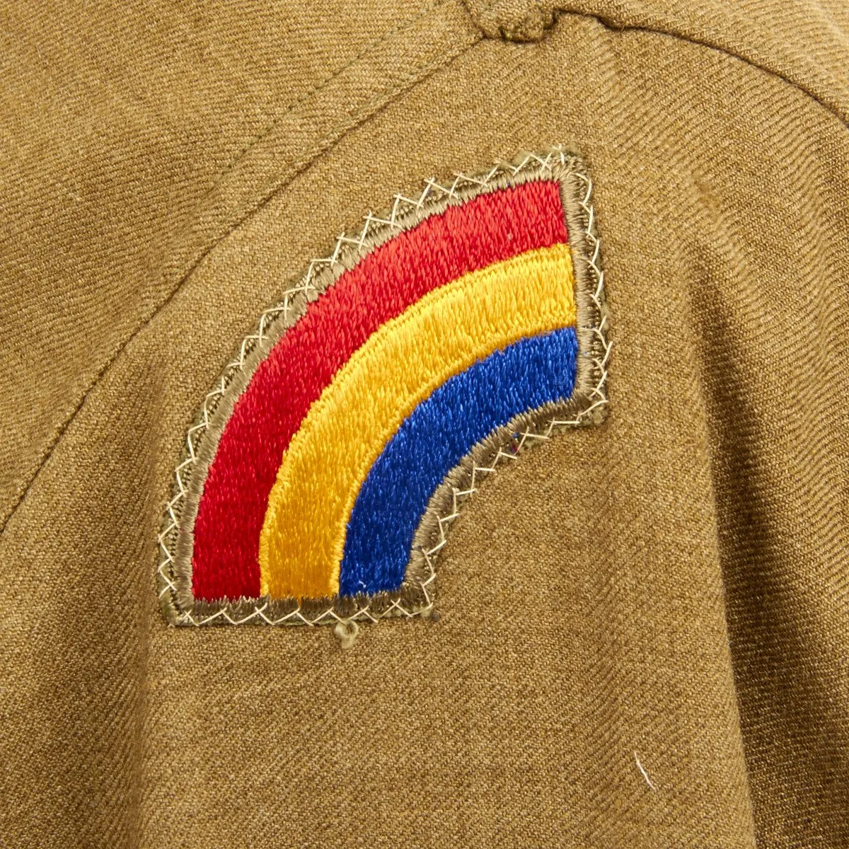 Original U.S. WWII Combat Medic 66th Infantry Division Ike Jacket and Shirt