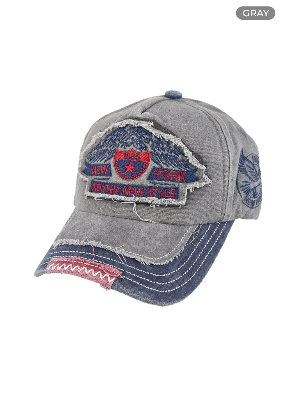 Stitched Vintage Graphic Cap CU421