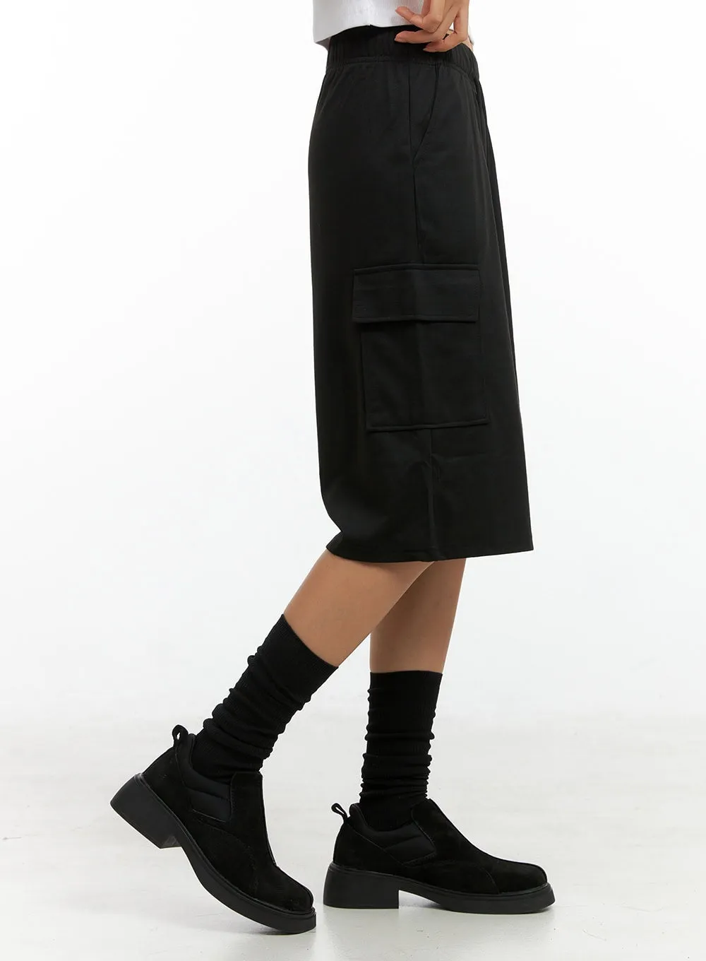 String Cargo Midi Pants IG405