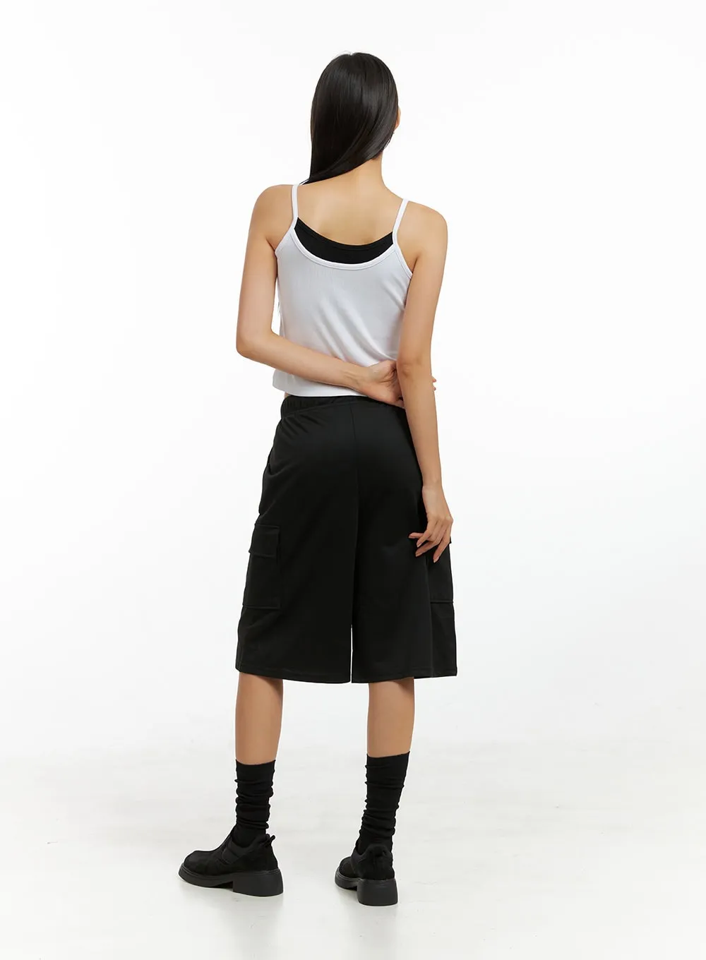 String Cargo Midi Pants IG405