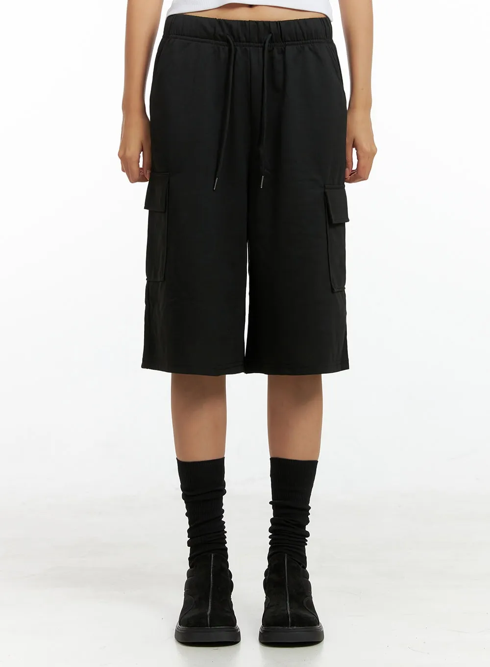String Cargo Midi Pants IG405