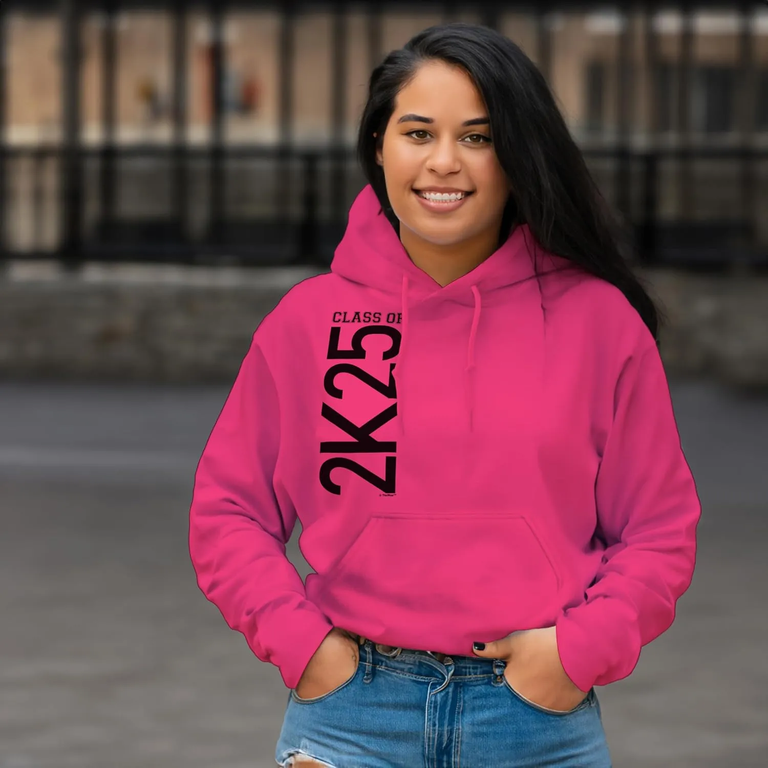 ThisWear 2025 Graduation Class of 2K25 Graduation Long Sleeve Hoodie Sweatshirt