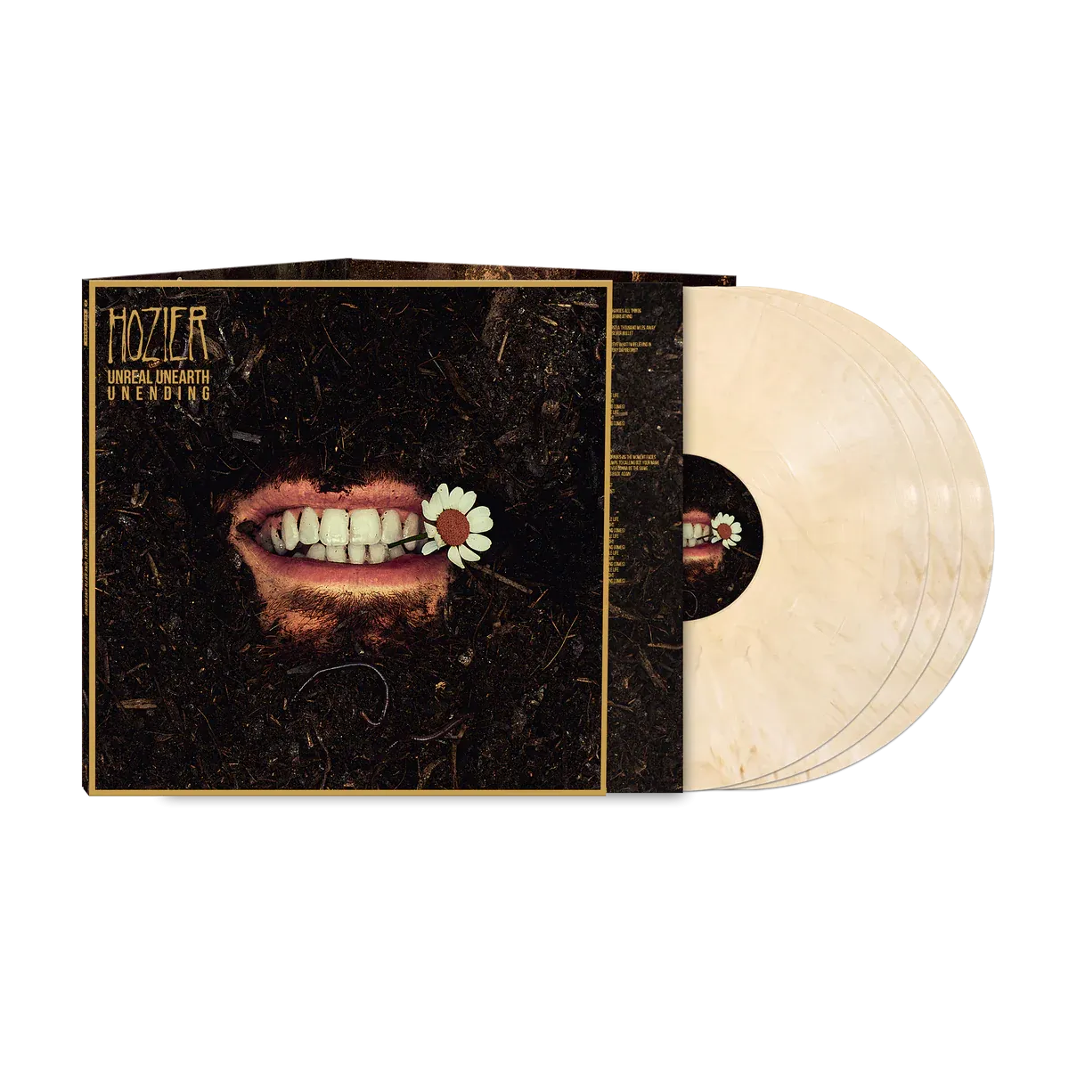 Unreal Unearth Unending Vinyl LP (Deluxe 3xLP, Tooth White)