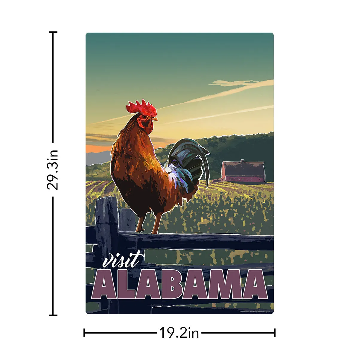 Visit Alabama State Travel Decal